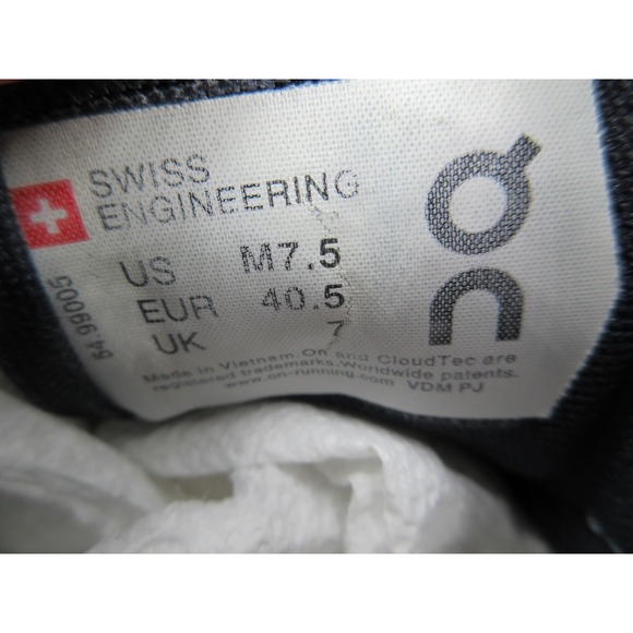 On Running CloudSurfer Shoes Mens Size 7.5 White Blue Athletic Sneakers Trainers main image 3